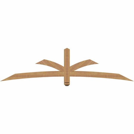 Ekena Millwork Davenport Timber Gable Bracket, Western Red Cedar, 84"W x 21"H x 3 1/2"D x 3 1/2"F, 6/12 Pitch GBW084X21X0404DAV00SWR